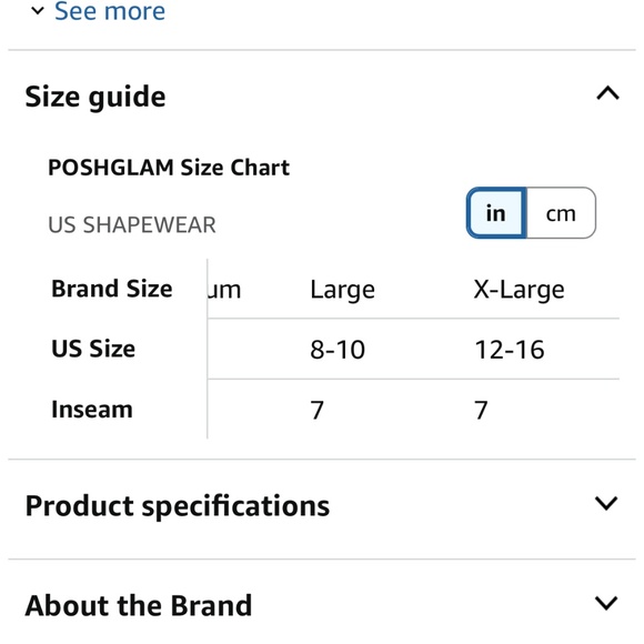 POSHGLAM Maternity Bump Support Shapewear Shorts NWT Light Nude - Size XL - Picture 4 of 5